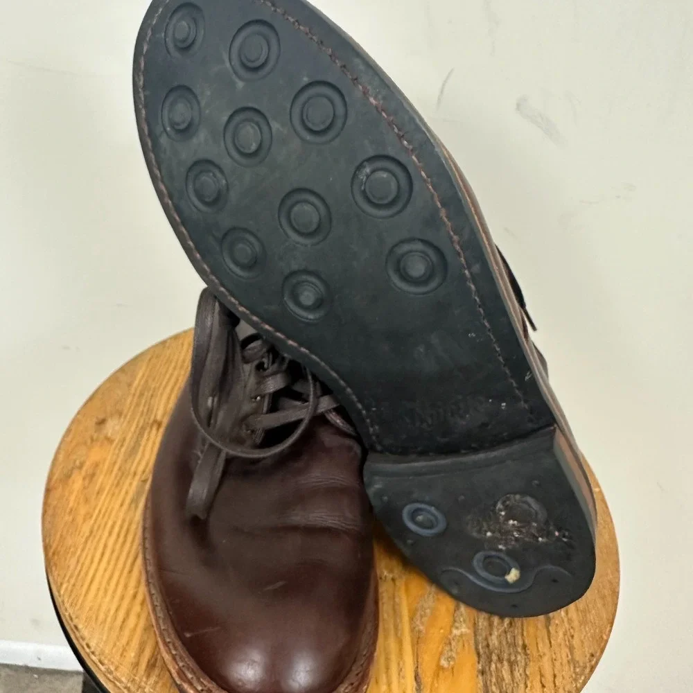 Allen Edmonds Higgins Mill 7562 Mens US 11 D Brown Leather Lace Up Ankle Boots